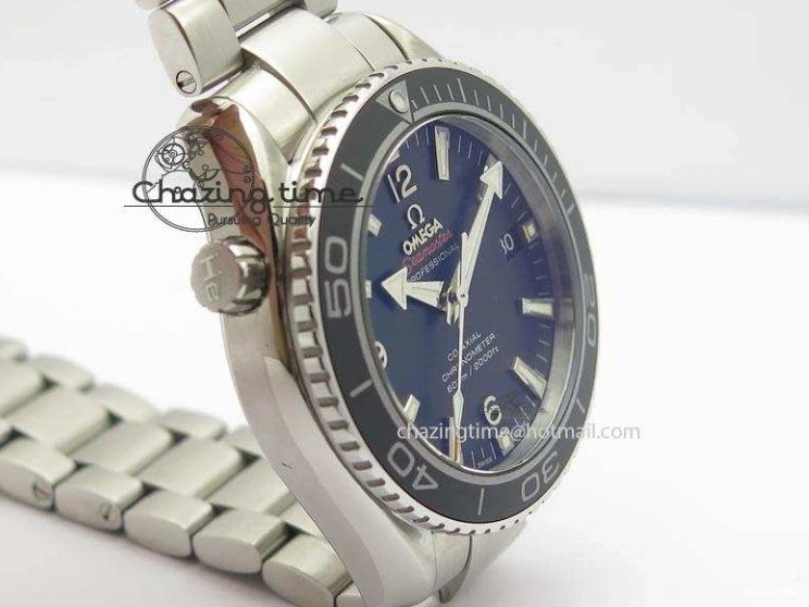 0314 Planet Ocean SS Bp Maker 45mm Black Bezel On SS Bracelet A OnTrend 8218